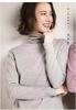 Venta al por mayor de fábrica ropa de otoño e invierno para mujer nuevo suéter de cuello alto de felpa europeo y americano para fondo, suéter de manga larga de color sólido para mujer