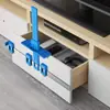 Localizador de punzón para mango de carpintería herramienta de taladrado regla de instalación abridor de agujeros para puerta de gabinete regla de posicionamiento herramienta auxiliar
