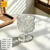 Vaso de chupito pequeño de tallo corto para uso doméstico, copa de un solo trago estilo vintage para whisky y shochu