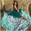AliExpress ebay estilo europeo y americano toalla de playa redonda estampada chal protector solar bufanda cuadrada de verano bufanda de los deseos