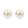 Pendientes de Perla tipo Bollo al Vapor Aurora de Imitación de Concha Pendientes de Nicho de Lujo Ligero de Alta Gama Pendientes de Moda y Elegantes para Mujer
