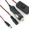 Inversor de energia dedicado para acendedor de cigarros de carro Linha AC para DC Conector macho e fêmea DC para conectar na linha de conexão da bateria do acendedor de cigarros