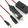 Adaptador de Energia DC Fêmea para Cigarro Fêmea para Carro Adaptador DC5521 Plugue para Acendedor de Cigarros Geladeira