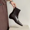 Botines Elásticos Ajustados para Mujer con Aumento Interno de Altura, Nuevo Modelo de Invierno 4cm, Punta Fina, Cierre Trasero, Botines Elásticos de Tacón Medio
