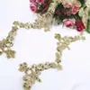 Roupas em estoque acessórios têxteis para casa renda de abacaxi dourado europeu renda de osso de carro acessórios de tecido de renda