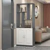 Mueble de entrada, mueble separador, zapatero para recibidor, mueble de almacenamiento de lujo moderno integrado a la pared, mueble moderno minimalista para pasillo, otros
