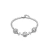 ¡Colección Estrella Azul Océano! Pulsera de lazo ovalado de circonita, clara y etérea, sensación de lujo ligero y alta gama, joyería al por mayor