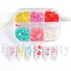 Nuevos accesorios para uñas transfronterizos ins Pétalos coloridos estilo japonés cuentas de acero diamante plano pequeño decoración de lentejuelas para uñas frescas