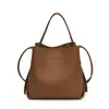 Bolso de Mano de Moda con Patrón de Lichi de Comercio Exterior, Bolso Cubo para Mujer, Otoño Temprano 2025, Versátil, Simple, Aspecto de Alta Gama, Bolso de Hombro Único, Bandolera