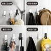 Gancho de acero inoxidable transfronterizo, gancho sólido para ropa, viscosa gruesa, resistente, sin perforaciones, para colgar bolsas de inodoro en dormitorios.
