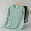 2026 Camiseta Fina de Manga Larga Transfronteriza Sudeste Asiático Ropa de Otoño Camiseta Base Versátil para Hombre Cuello Redondo Manga Larga Corte Recto
