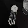 Xu I Deslumbrante Zhao Lusi Xu Yan Mismo Estilo Plata Miao Borla Pasador de Pelo Tocado Nuevo Chino Pin Lateral 2024 Nuevo