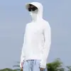 Ropa de Protección Solar para Hombres y Mujeres Verano Ligera Seda de Hielo Refrescante Transpirable Ropa para la Piel de Hombre Ropa de Protección Solar para Pesca Ropa de Aire Acondicionado