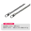 Cadena de aluminio para bolsos de mujer, accesorios de cadena, cadena de metal de repuesto, cadena de bolso pulida de cuatro lados, accesorios para correa de hombro de bolso cruzado