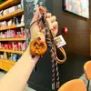 Miu Wind Agua Alcalina Pan Llavero Otoño e Invierno Maillard Lindo Colgante de Pan Pareja Estudiante Decoración de Mochila Escolar