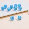 Bola de Diamante de Resina 20mm Cielo Estrellado Cuentas de Diamante DIY Joyería de Dos Colores Cuentas Sueltas Cuentas Redondas de 20mm Pulsera
