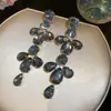 Brincos de Franja Flor de Gota d'Água em Acrílico Novos Transfronteiriços Nicho Sensação de Alto Padrão Brinco Tendência da Moda Acessórios de Brinco Versáteis