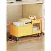 Estante de livros sob a mesa, móvel, para casa, pequeno, armazenamento de livros, piso de escritório, armazenamento de documentos, dormitório, acabamento multicamadas