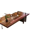 Mesa de Té Grande y Juego de Sillas Una Mesa Cinco Sillas Nuevo Estilo Chino Mesa de Café Juego de Té Integrado Juego Completo Oficina Hogar Estación para Preparar Té