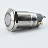 Leniu 12mm cabeça plana autotravante com anel de luz anel de metal padrão interruptor de parada de energia 12/16/19