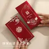 Sobre Rojo para Bodas 2025 Nuevo Modelo Regalo de Compromiso de Mil Yuanes con Carácter de Doble Felicidad, Bolsillo Rojo Modificado para Recién Casados