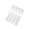 Fivela traseira para sutiã, gancho de pano, ajuste sem costura, três fileiras, quatro fivelas, 7,6 cm, acessórios para roupa íntima, gancho para sutiã combinando