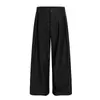 Pantalones Anchos de Estilo Japonés, Pantalones Casuales Simples de Corte Holgado, Pantalones de Vestir Lisos Casuales Unisex