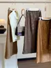 Falda Retro Chic con Lentejuelas para Mujer, Nuevo Estilo Otoño, Falda Recta Bodycon de Longitud Media con Abertura Trasera en Línea A