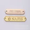 Fabricante de Señales Más Vendido Popular Hardware Señales Metálicas Rectangular Logo en Relieve Equipaje Ropa Placa de Nombre Decorativa