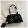 Bolsa de Almofada de Bolinhas Nicho Estilo Coreano Bolsa de Mão com Pingente de Estrela para Mulheres Bolsa de Ombro Nova 2026 Versátil para o Dia a Dia Bolsa de Ombro Única