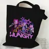Bolso de Hombro Versátil Diario para Estudiante con Estampado de Dibujos Animados Anime Moda Transfronteriza Bolso de Lona Portátil de Gran Capacidad