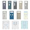 Puerta Escolar de Acero Dormitorio Edificio de Oficinas Puerta Antirrobo Puerta de Aula Puerta de Ingeniería de Acero con Ventana de Aire Ventilación Venta Directa de Fábrica