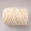 Gasa de Algodón Hilado en Núcleo Extra Grueso Tiras de Lana Islandesa DIY para Tejer a Mano Mantas, Camas para Gatos, Cojines y Almohadas