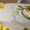 Copo de Água Pintado à Mão Siciliano 320ml Cristal Ecológico - Lyor