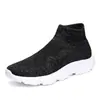 Sapatos Casuais de Malha Tecida Fly Tamanho Grande Casal Leve Algodão Sapatos de Algodão Femininos Sapatos Meia Sapatos Masculinos