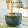 Maceteros de Cerámica Azul Hechos a Mano para Suculentas, Macetas de Cerámica, Manualidades Creativas Pequeñas con Macetas de Flores, Venta al por Mayor