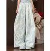 Pantalones Anchos Florales de Talla Grande para Mujer, Nuevos de Primavera 2026, Pantalones Casuales de Pierna Recta de Cintura Alta para Mujeres Petite, Pantalones Largos hasta el Suelo
