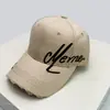 Nueva Gorra de Béisbol Bordada Estilo Coreano para Primavera y Otoño, Letra Lateral, para Hombres y Mujeres, Estilo Agujero para Sombrilla, Visera Dura Retro