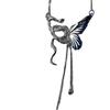 Nueva moda personalidad serpiente mariposa borla clavícula cadena temperamento versátil dulce tendencia fresca alto lujo accesorios creativos