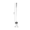 Cuchara de Acero Inoxidable con Mango Creativo de Calabaza, Cuchara para Mezclar Café, Cuchara para Condimentos de Barra, Cuchara Engrosada para Hielo, Cuchara para Condimentos de Autoservicio