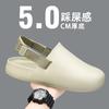 Pantuflas Personalizadas Baotou para Hombre en Verano Nuevas Sandalias Exteriores Casuales Transfronterizas Zapatillas de Media Suela Gruesa Zapatos Birkenstock Perezosos de Una Pierna