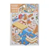 Pegatinas de paisaje en miniatura de espuma temprana serie de edificios pequeños para estudiantes decoración de escenas en miniatura manualidades DIY pegatinas