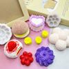 Galletas de Crema de Concha de Leche de Fresa Hamburguesa Segmento de Plátano Corazón Pastel Pellizco Molde de Silicona Molde DIY Hecho a Mano