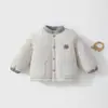 Chaqueta de algodón acolchada para bebé, engrosada con acolchado extra, abrigo cálido para niños, 120 g, abrigo de otoño/invierno para bebés y niños pequeños para niños