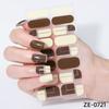 Zhengxiang Nuevo Film para Esmalte de Uñas 16 Piezas Pasta para Uñas 3D Bronceado Estilo Europeo y Americano Caramelo Viento Ins Pasta para Uñas Estrella Brillante