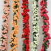 Venta Caliente Transfronteriza Arco de Enredadera de Rosas Artificiales Decoración Flor Artificial Enredadera Enredadera Hebilla para Conducto de Aire Acondicionado Enredadera Artificial