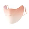 Máscara de proteção solar feminina de seda gelada para primavera e verão, três dimensional, para uso externo em passeios, respirável, com tecido para os cantos dos olhos
