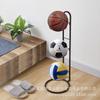 Rack de Armazenamento Simples para Basquete Camadas de Ferro Forjado Rack de Exibição de Bolas Portátil Sem Parafusos Rack de Armazenamento para Futebol Outdoor