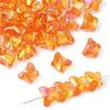Transfronteiriço Esmalte Quente Colorido Borboleta Contas de Cristal Feito à Mão DIY Pulseira Contas de Vidro Acessórios de Joias Caseiras