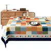 Mantel de Mesa de Comedor Retro Americano Nuevo 2025, Lujoso y de Gama Alta, Impermeable, Resistente al Aceite, Sin Lavado, Resistente al Calor, Protector de Mesa de Café